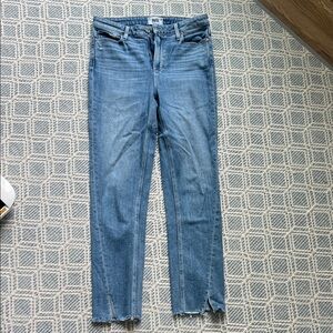 PAIGE Hoxton Slim Light Blue Ankle Jeans